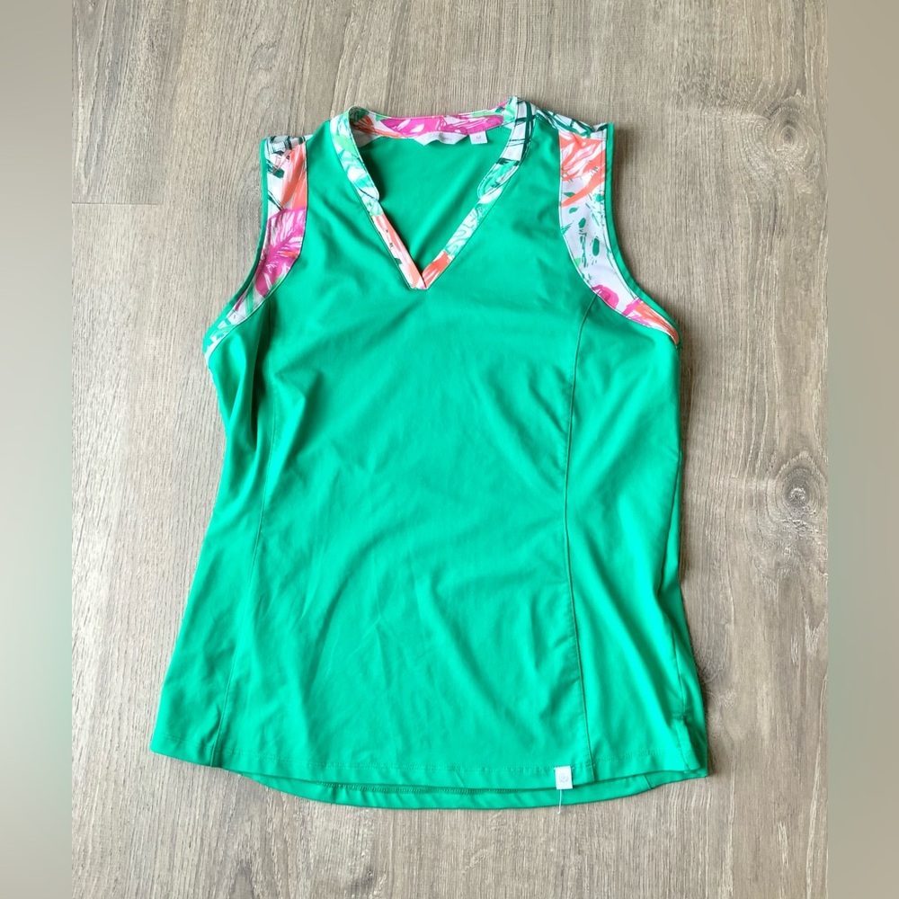 Lady Hagen Active V-Neck Sleeveless Tank Medium